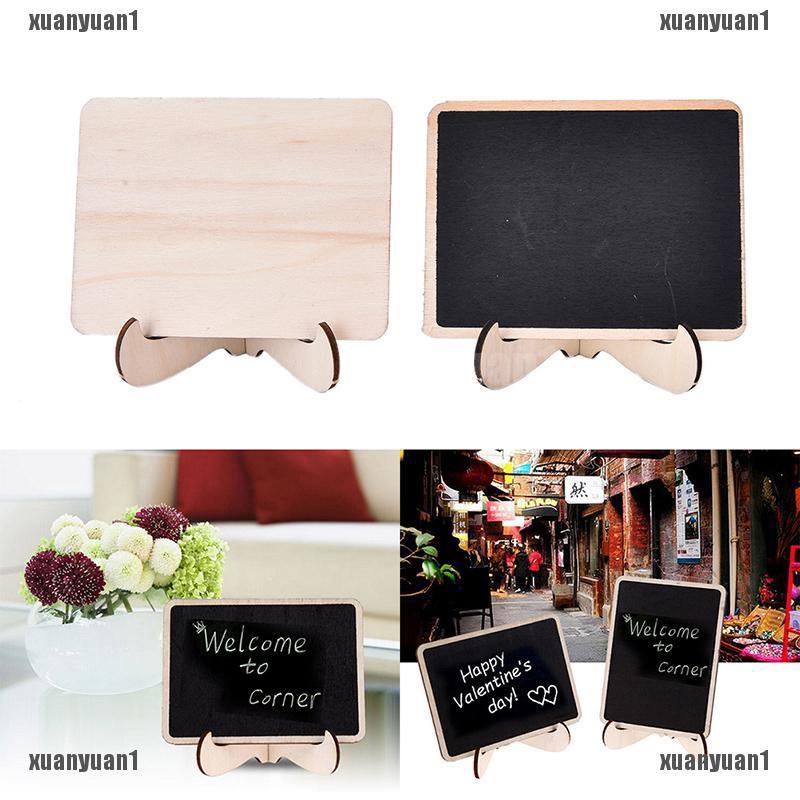 {XUANYUAN} Set 2 Bảng Đen Kẹp Gỗ Mini Ghi Thông Điệp Cho Tiệc Cưới Lolly