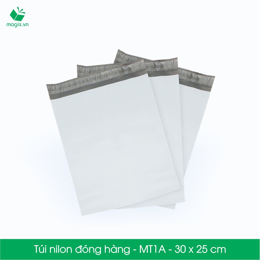 MT1A - 30x25 cm - 100 túi nilon 2 lớp đóng hàng thay thùng hộp carton