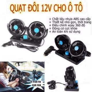 Quạt đôi 12v cho ô tô
