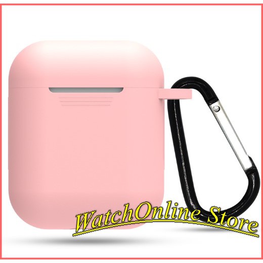 Bao silicon Airpod /Airpods bảo vệ tai nghe Blutooth Apple có móc đeo