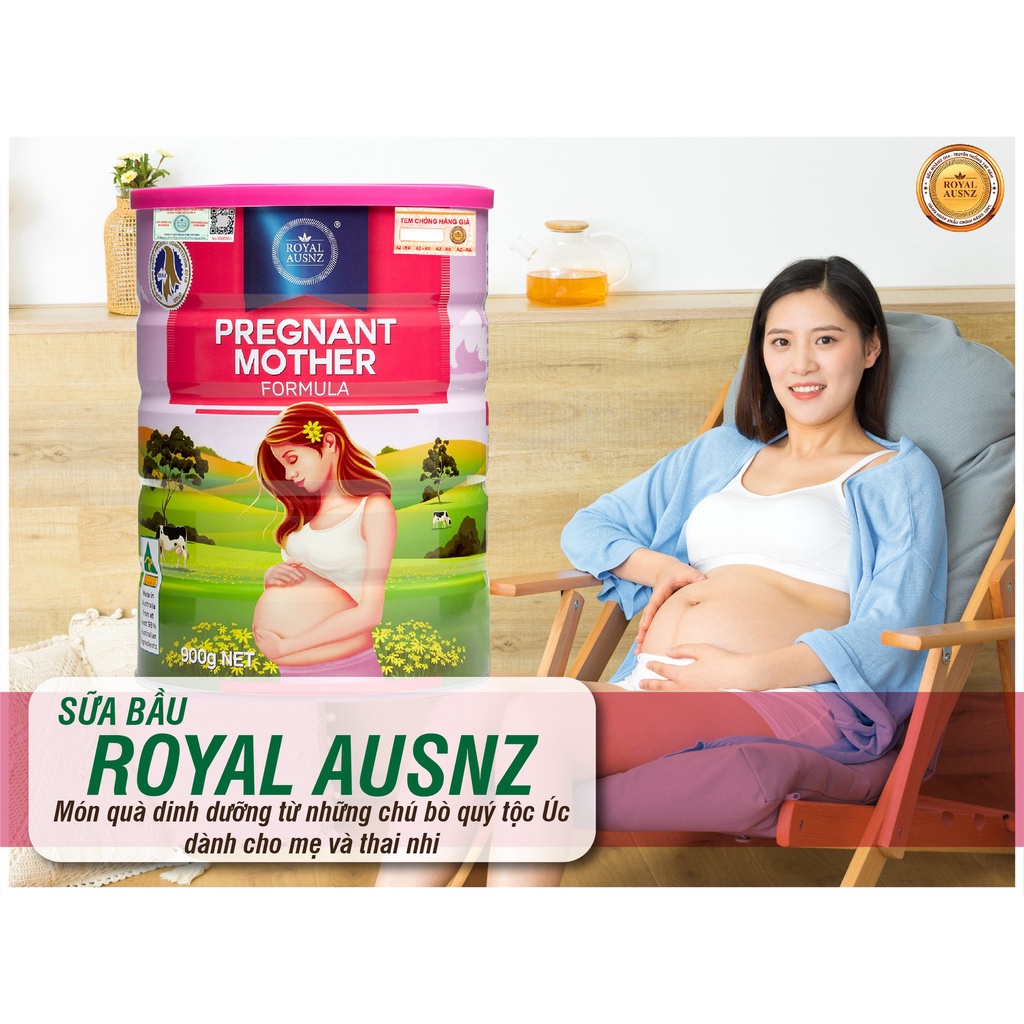 Sữa bột Hoàng Gia Úc Pregnant Mother dinh dưỡng vào con không vào mẹ dành cho phụ nữ mang thai Royal Ausnz 900g