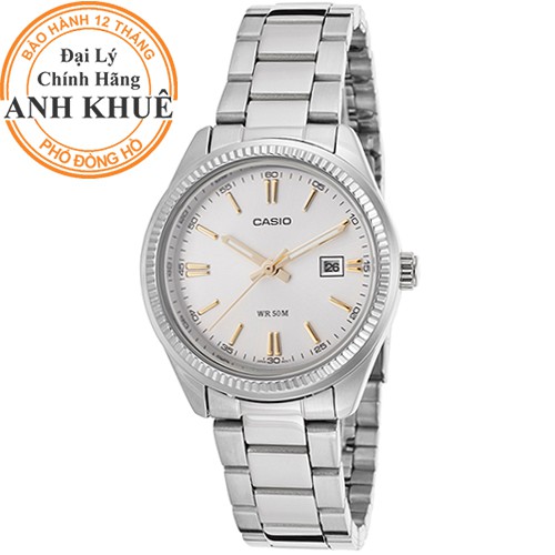 Đồng hồ nữ dây kim loại Casio chính hãng Anh Khuê LTP-1302D-7A2VDF