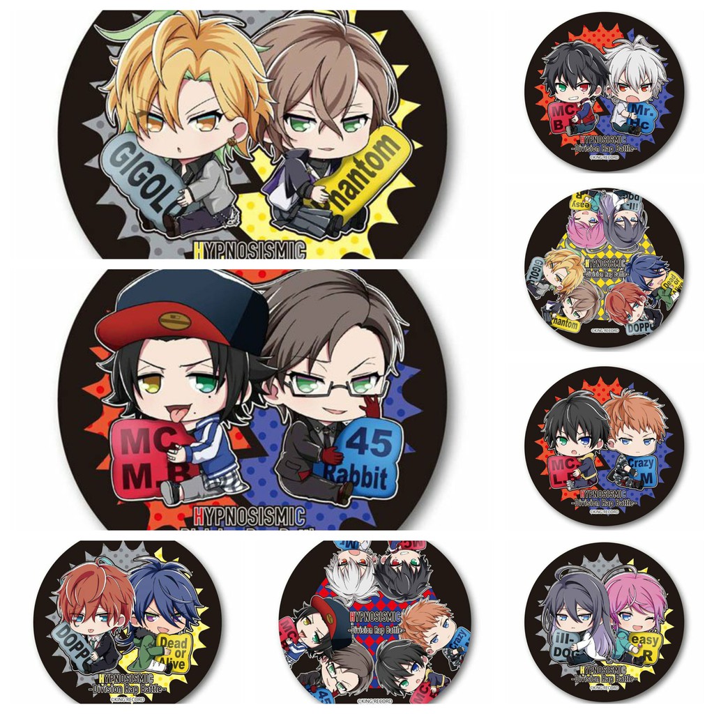 Huy hiệu cài áo IN HÌNH HYPNOSISMIC Hypnosis Mic: Division Rap Battle anime chibi tiện lợi m2