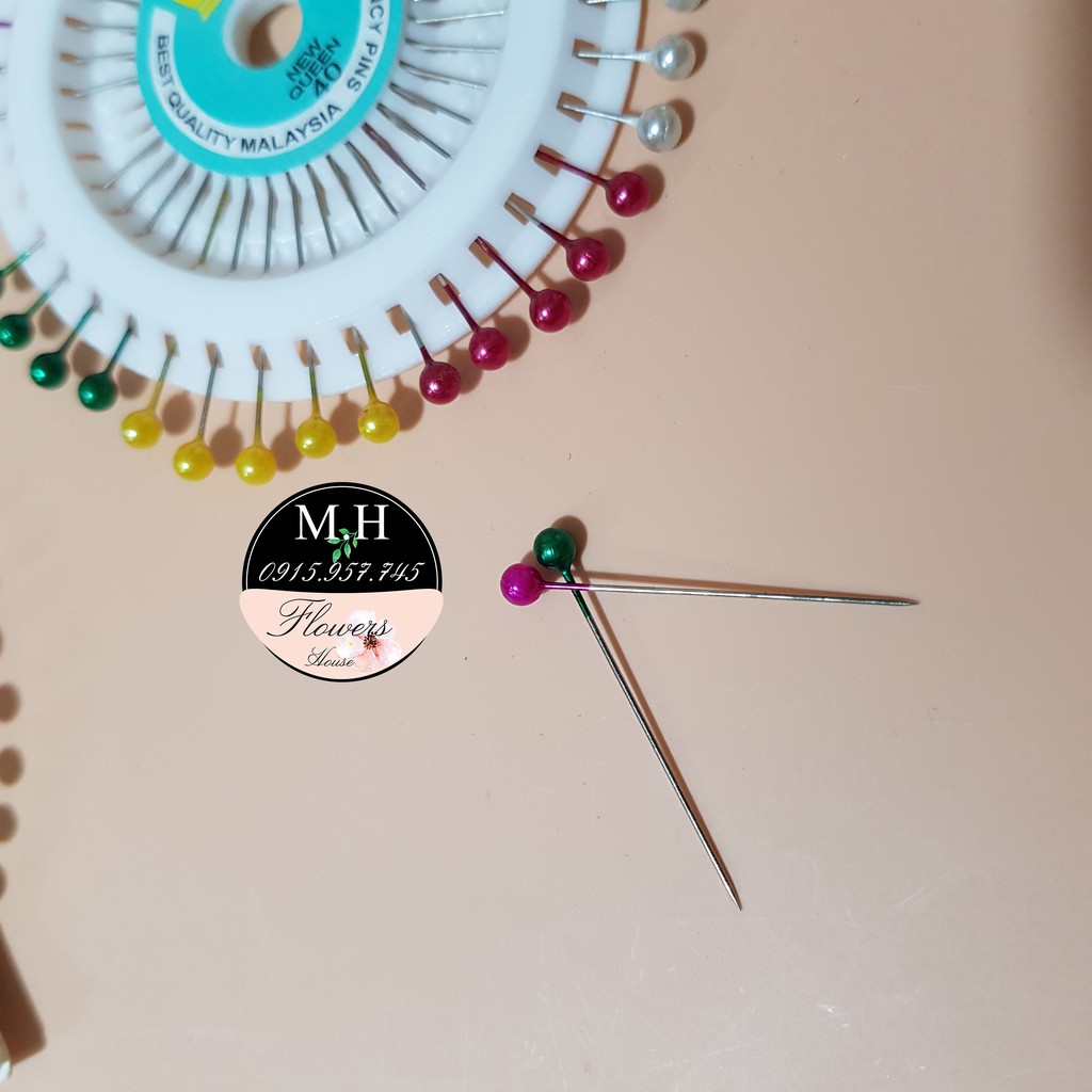 Ghim cố định vải may mặc, ghim nút, ghim mũ