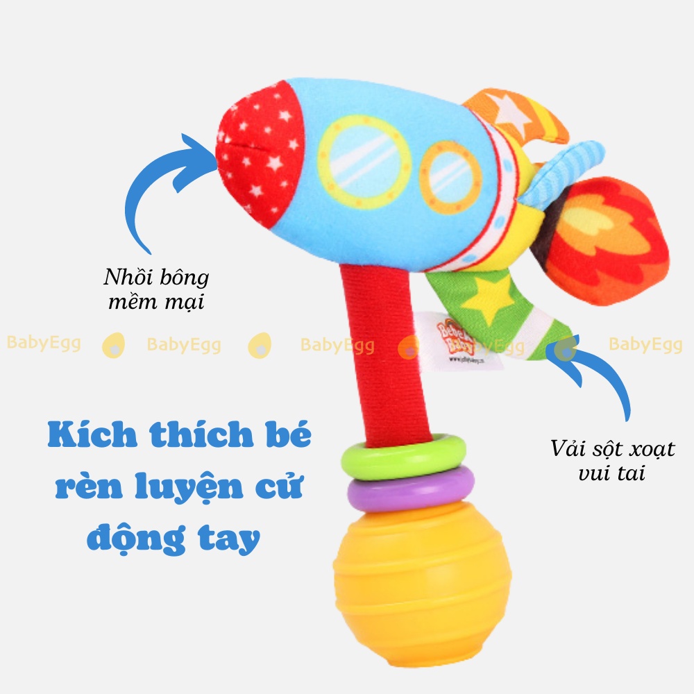 Lục lạc cầm tay gặm nướu luyện cổ tay linh hoạt đồ chơi cầm tay cho trẻ sơ sinh nhỏ bé trai bé gái1 2 3 4 5 6 7 tháng