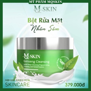 Bột Rửa Mặt Nhân Sâm Mqskin,Kiềm dầu làm sạch bã nhờn, ngăn ngừa mụn nám