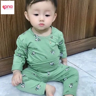 Bộ dài tay pekaboo cạp cao cho bé
