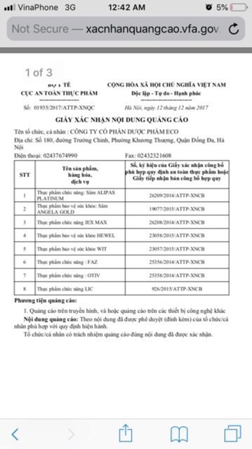 CÓ TEM TÍCH ĐIỂM ] Sâm Angela Gold | Thế Giới Skin Care