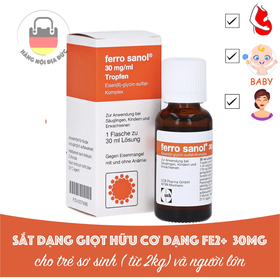 SẮT DẠNG GIỌT FERRO SANOL
