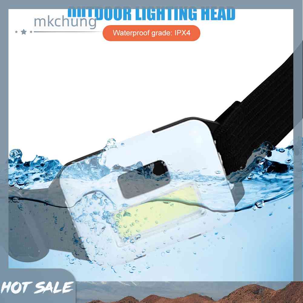 Đèn LED COB Đeo Trán 3 Chế Độ Chống Nước Cao Cấp