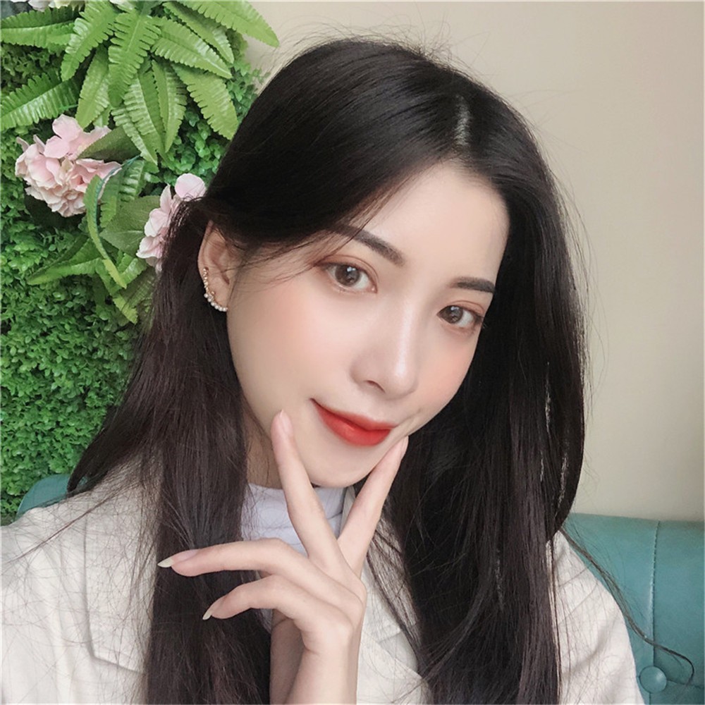 【COD】Bông Tai Đính Ngọc Trai Giả Thời Trang Hàn Quốc