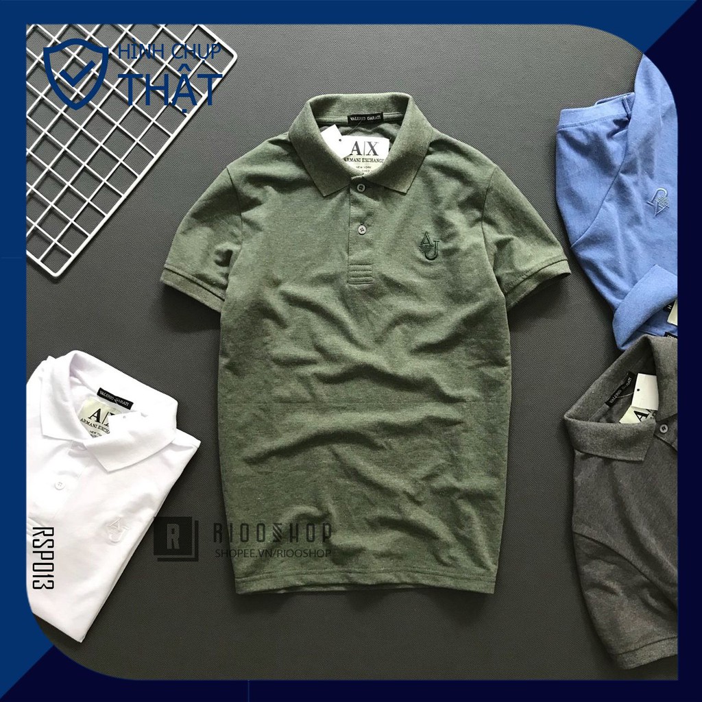 Áo thun có cổ polo, áo polo nam ngắn tay cao cấp đơn giản một màu RSP013 có size lớn big size xxl Riooshop | BigBuy360 - bigbuy360.vn