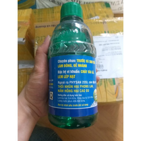 PHYSAN 20SL- Thuốc đặc trị thối nhũn, cháy bìa lá do vi khuẩn  (Physan Lạnh) Chai 480ml Thuốc sát khuẩn tác dụng nhanh