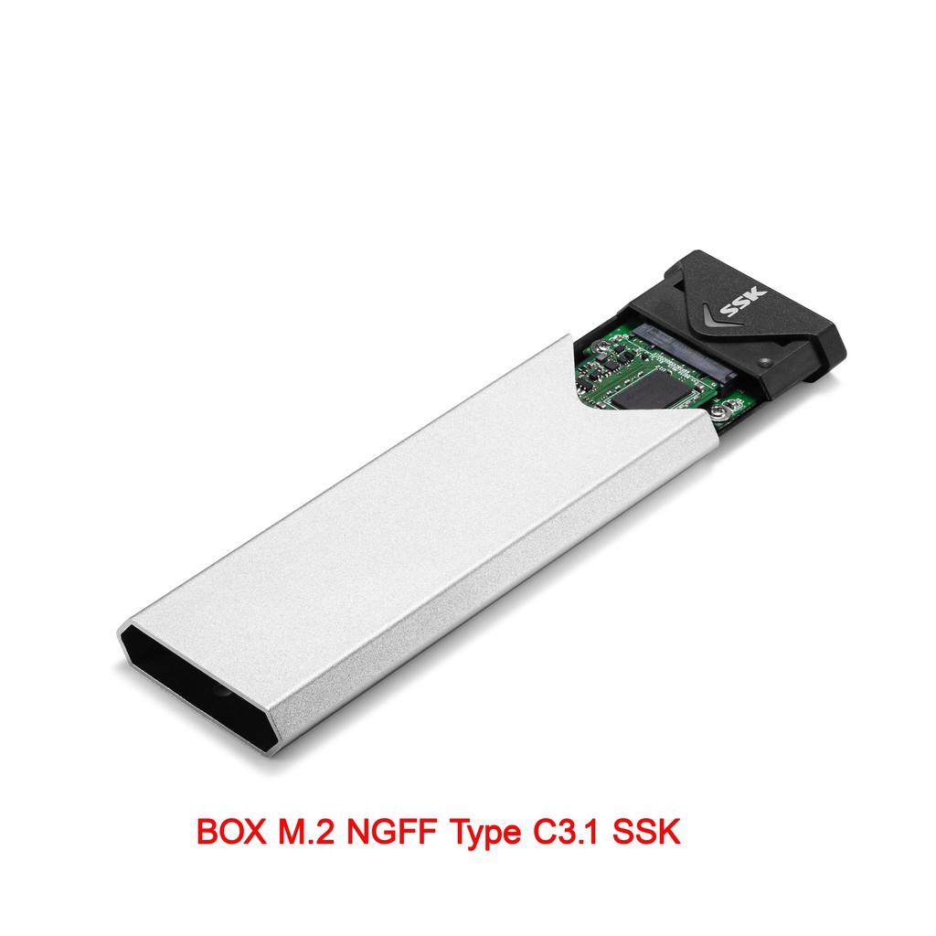Box chuyển SSD M2 Sata sang ổ cứng di động - SSK SHE-C320 chuẩn USB 3.0 - 5Gbps M.2