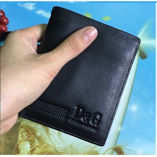 Bóp ví nam thời trang da bò thật dáng đứng lịch lãm DGD01