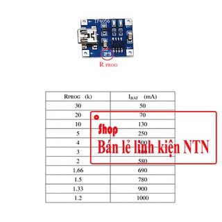 Module sạc pin TP4056