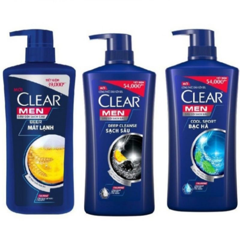 Dầu gội CLEAR MEN 650g Bạc hà