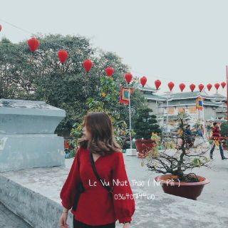 ÁO ĐỎ ĐẮP CHÉO NƠ EO