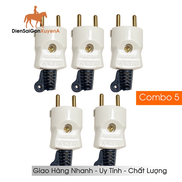 Phích cắm điện siêu tải 4500W - Phích cắm điện chịu tải 4500W Ánh Sao - Điện Sài Gòn Xuyên Á