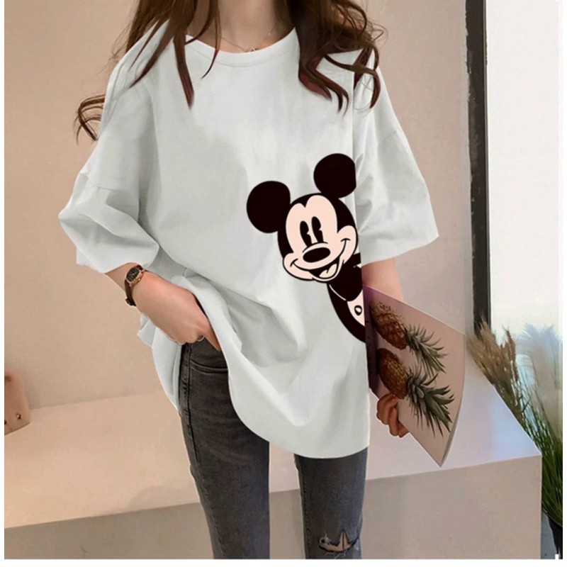 ÁO THUN FORM RỘNG NAM NỮ 💗FREESHIP💗 IN HÌNH CHUỘT MICKEY