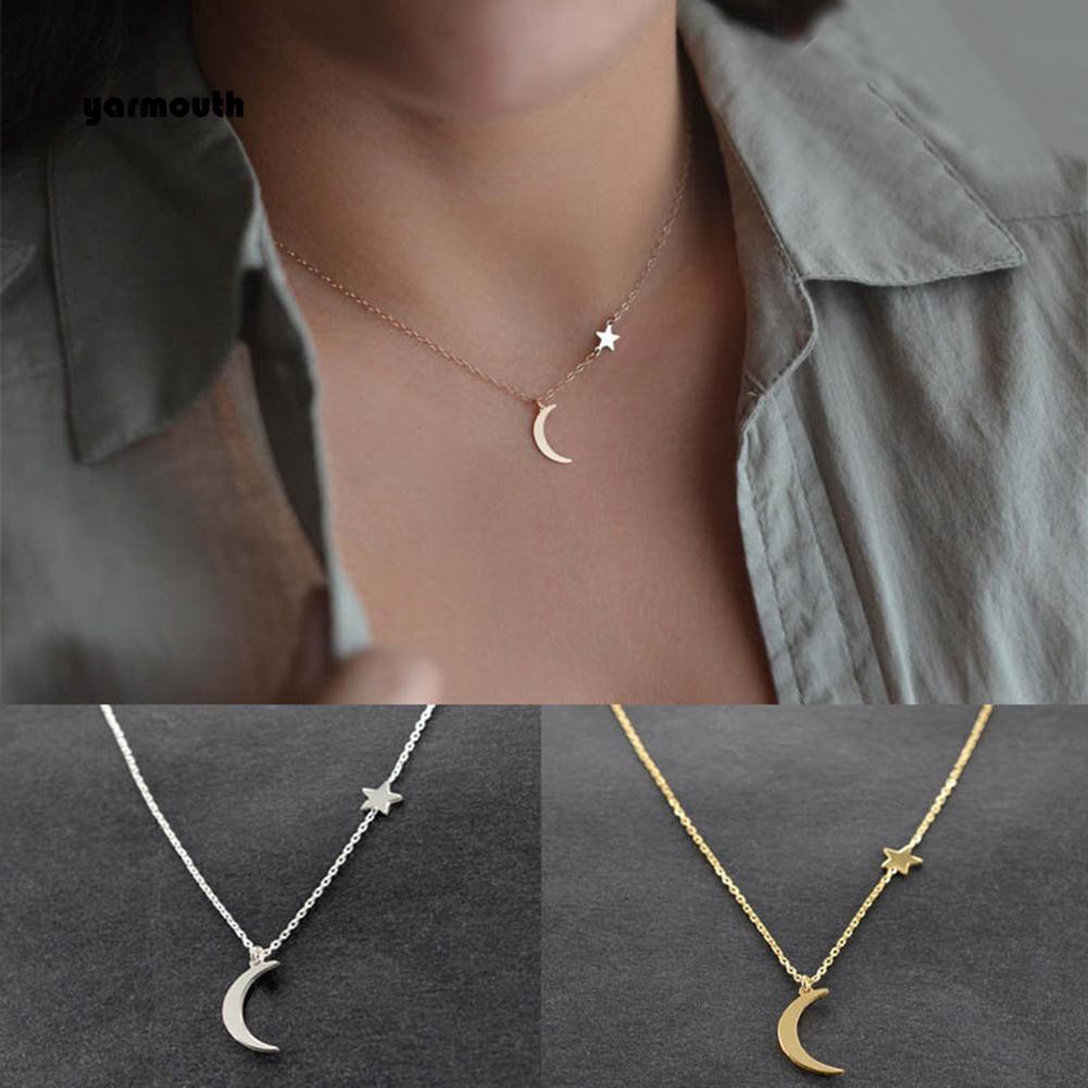 Vòng cổ choker hình mặt trăng và ngôi sao