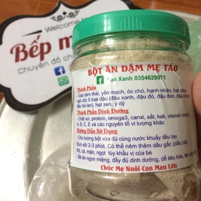 Bột ăn dặm mẹ táo