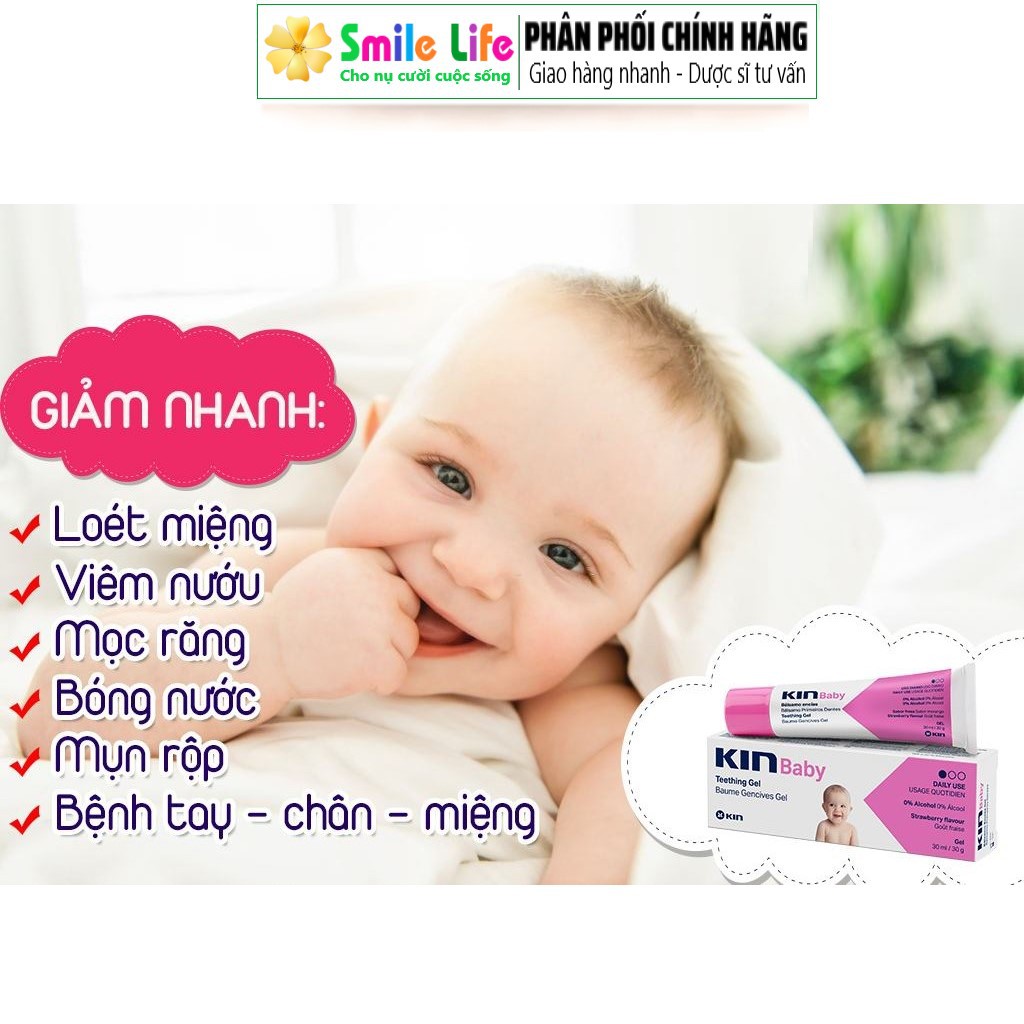 SMILE LIFE | Gel bôi giảm đau vùng nướu cho bé - KinBaby ® 30g