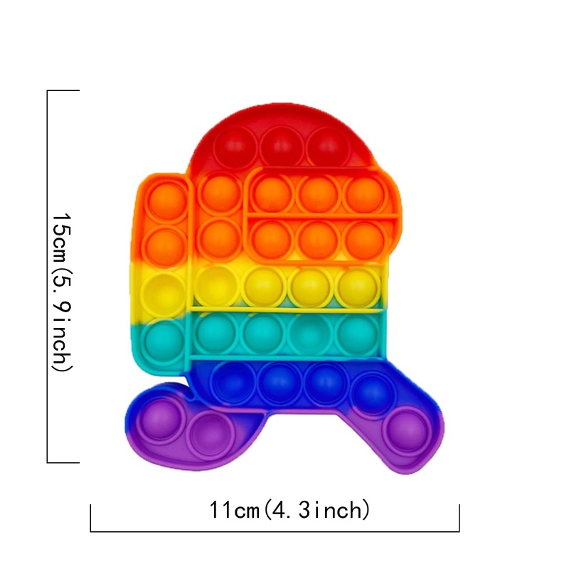 Móc Khóa Hình Robot Chạy Bộ Mini Màu Sắc Cầu Vồng