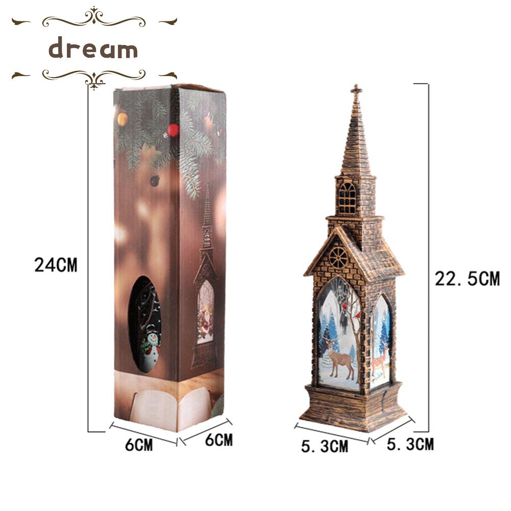 【DREAMLIFE】Christmas LED Light Scene Houses Xmas Decoration Ornament Home/Party  Decoration