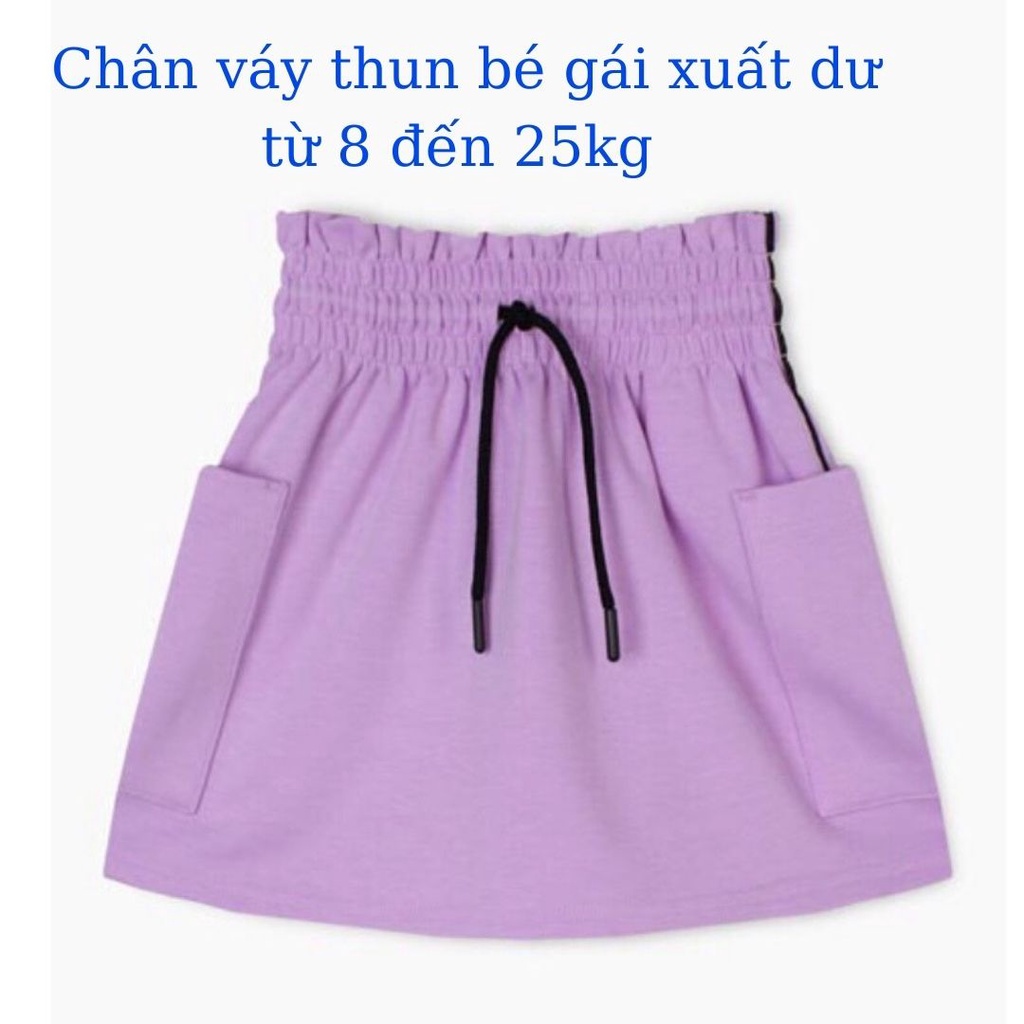 Chân váy bé gái xuất xịn cotton mềm mịn dễ thương cho bé gái từ 1 đến 7y tối đa 25kg