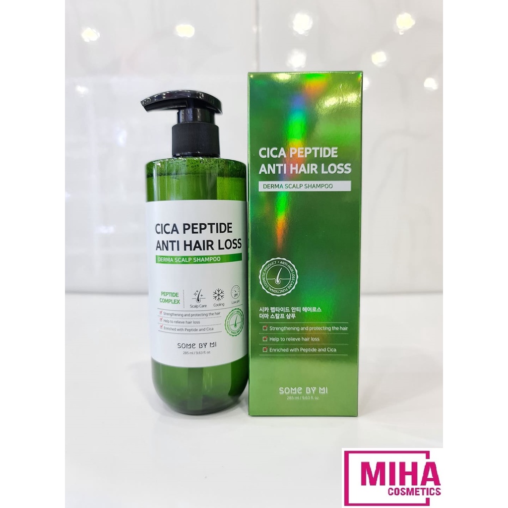 Dầu Gội Ngăn Tóc Gãy Rụng Some By Mi Cica Peptide Anti Hair Loss Derma Scalp Shampoo 285ml Hàn Quốc
