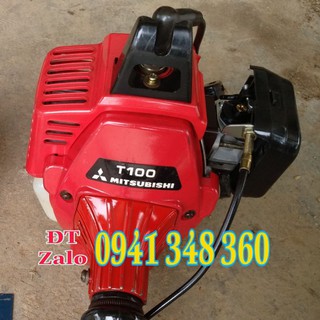Máy cắt cỏ nhật bãi Mitsubishi T100 đẹp (TẶNG CHAI 1 LÍT NHỚT 2T CHÍNH HÃNG DÙNG PHA XĂNG)