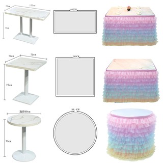 Váy Quây Bàn Sinh Nhật Vải Voan 0.7m*2m7 - Phụ Kiện Decor Bàn Gallery/Sự Kiện Công Ty - Gifthaus HCM