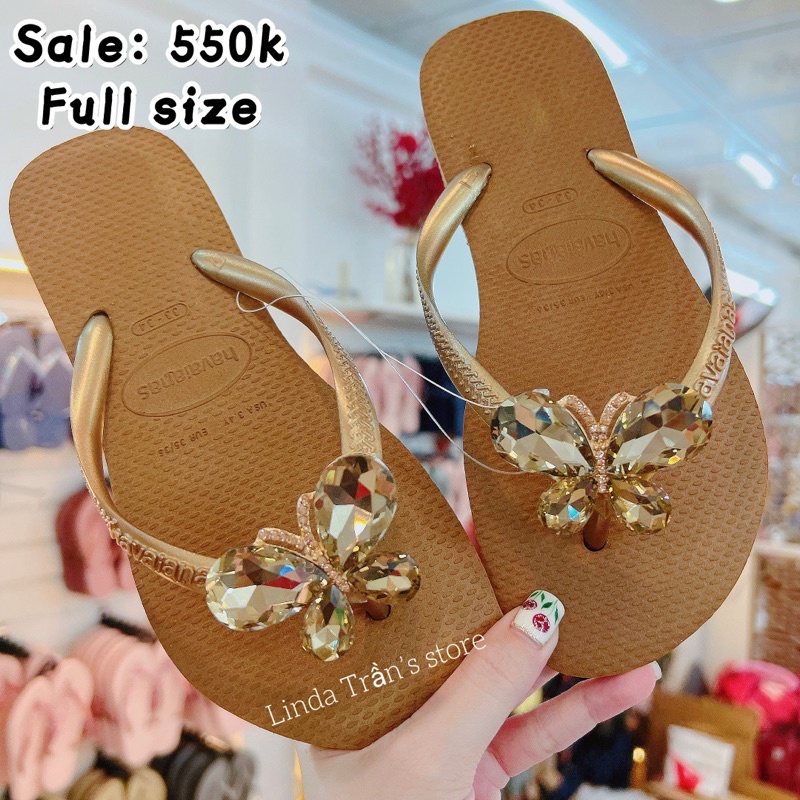 dép HVN kiwi mix charm b. đá trà•Linda Trần’s store•