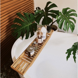 Khay gác bồn tắm sang chảnh, 100% tre tự nhiên, Giá để đồ ăn, rượu vang, điện thoại_ Giá tận xưởng