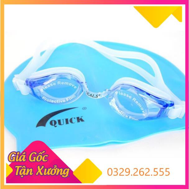 (Siêu Sale)  Combo kính bơi SEALS + mũ bơi Quick cao cấp