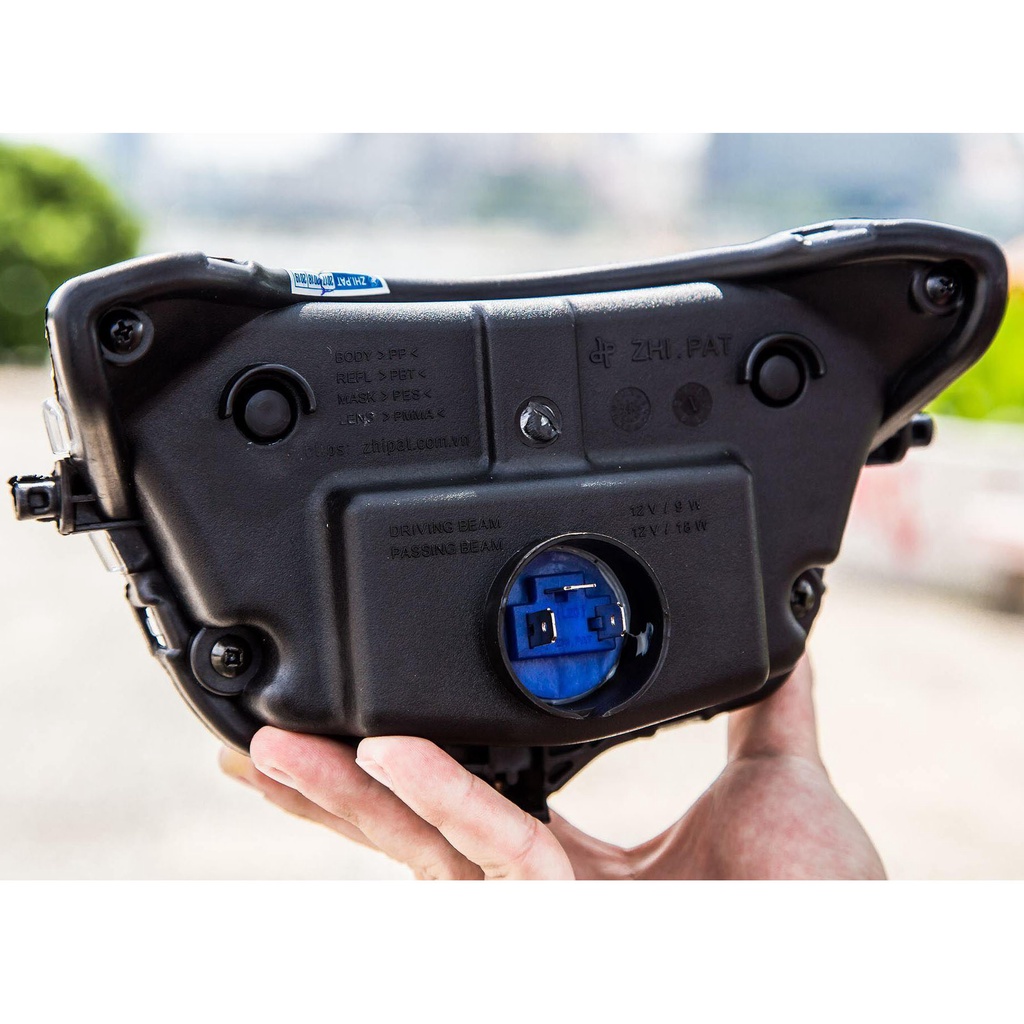 Chóa đèn led EXCITER 150, đèn pha led Ex 150 2 tầng Zhi.pat chính hãng - Bảo Hành 1 Năm