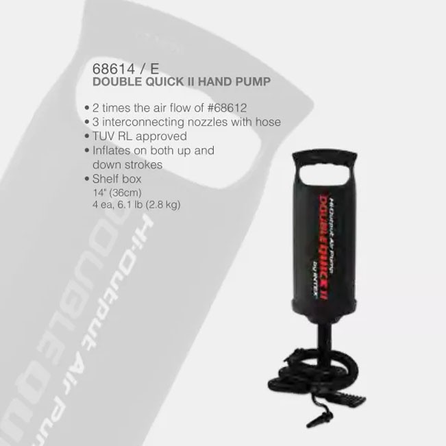 Bơm tay loại vừa 1 chiều double quick INTEX 68614