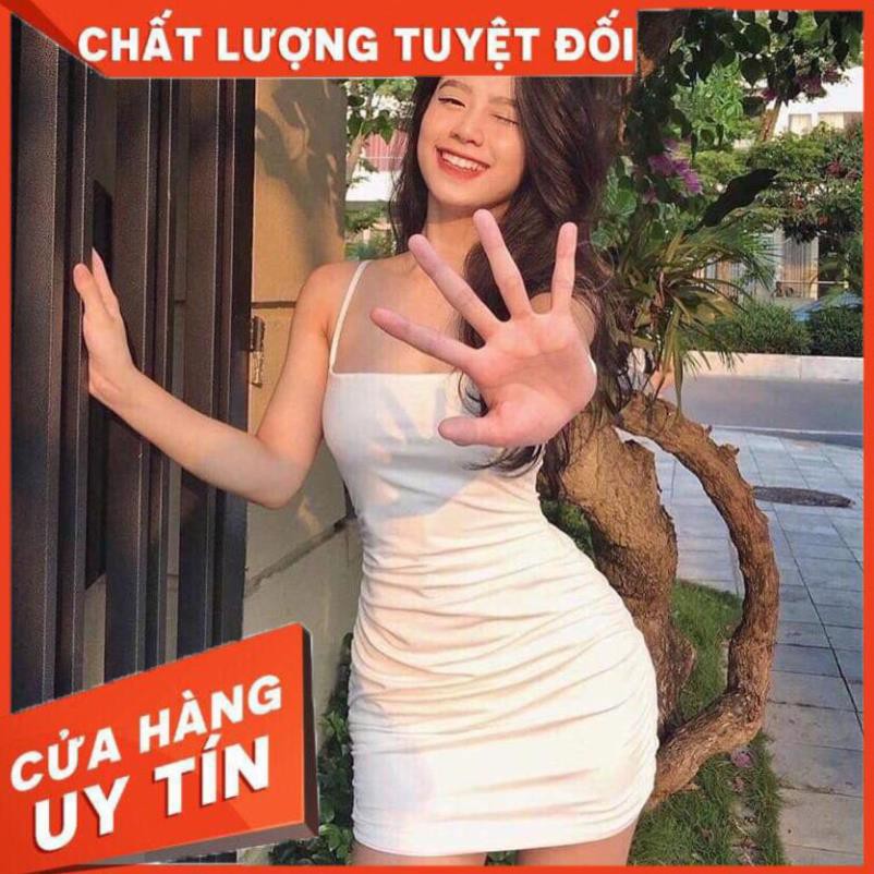 Váy ôm body hai dây sợi bún bóp eo sexy 3 màu. H.ANNN. Đầm body ulzzang nữ siêu xinh sexy | BigBuy360 - bigbuy360.vn