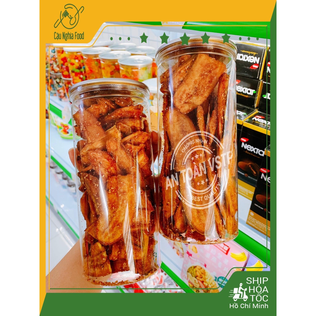 500gram Chuối Sấy Mè Giòn Rụm ( Freeship đơn hàng từ 50k ) Sẵn HCM