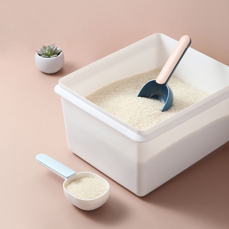 Muỗng Múc Cơm Bằng Nhựa Có Kẹp Niêm Phong Đa Năng 1 Cái