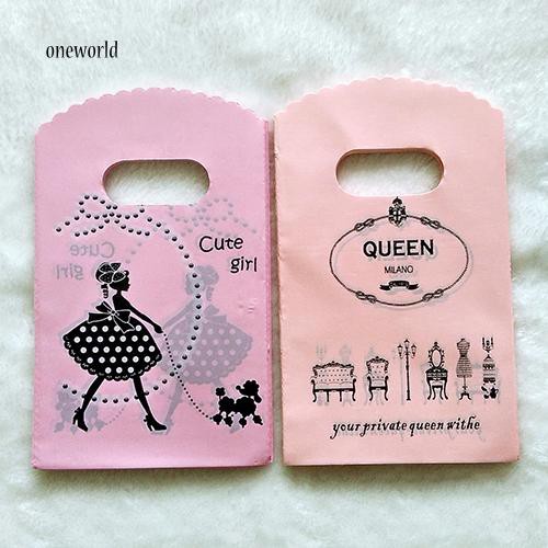 Set 50 Túi Đựng Trang Sức In Hình Hoạt Hình Dễ Thương