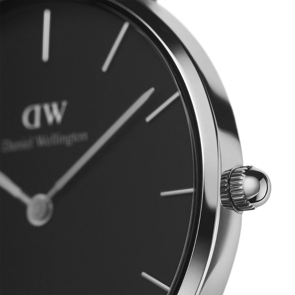 Đồng hồ kim nam nữ Daniel Wellington Classic Petite Dây Mesh 36 mm & 28mm- Bạc mặt đen - FULL BOX HÃNG | BigBuy360 - bigbuy360.vn