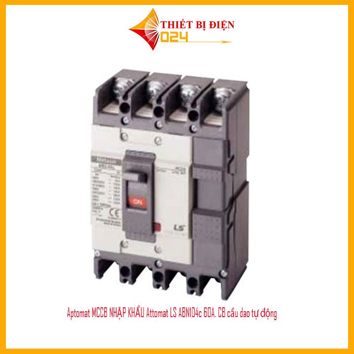 Aptomat MCCB NHẬP KHẨU Attomat LS ABN104c 60A. CB cầu dao tự động