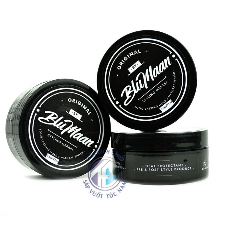 Sáp, Wax vuốt tóc BLUMAN ORIGINAL ĐEN  100gr tạo kiểu giữ nếp cho tóc. HÀNG CHÍNH HÃNG .