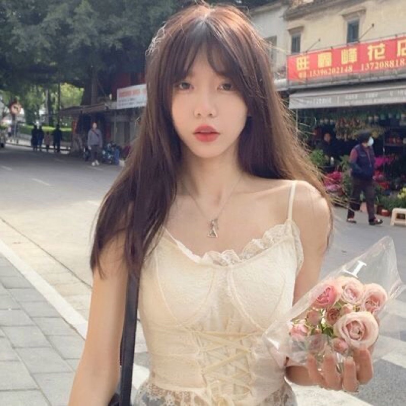 Áo 2 Dây Ren - Áo 2 Dây Phối Ren sexy