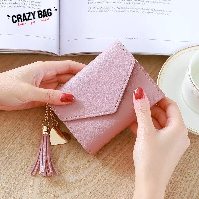 Ví Đựng Thẻ Dạng Ngắn Có Kẹp Nhỏ Phong Cách Doanh Nhân Cho Nữ
