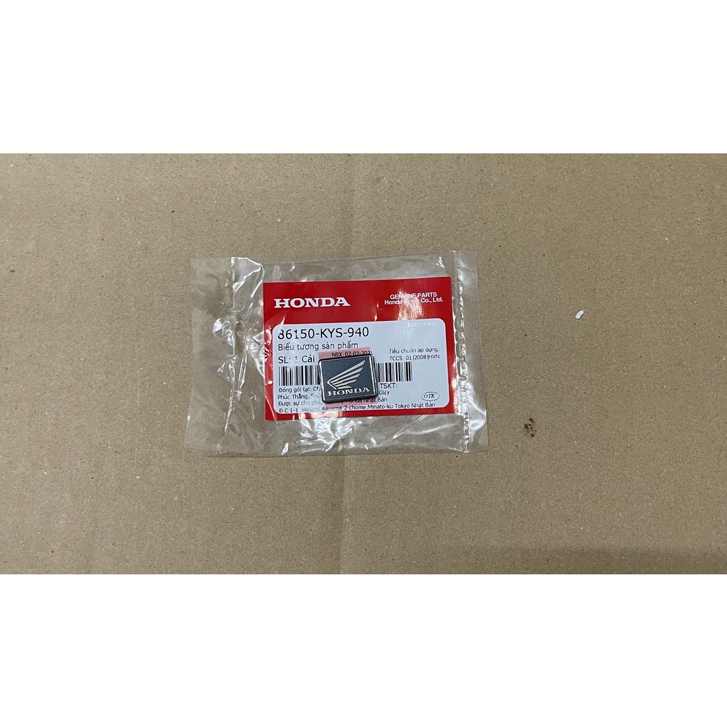 Tem logo cánh chim honda logo vuông cánh chim honda 86150KYS940