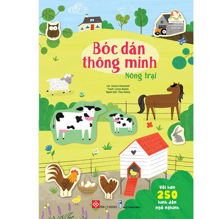 Sách - Bóc dán thông minh - Nông trại - Dán hình cho trẻ 3 - 9 tuổi