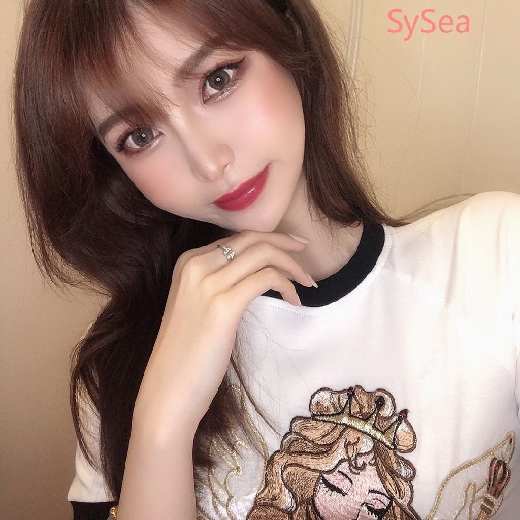 Áo Thun Tay Ngắn Thêu Chữ